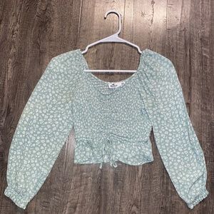 Green Hollister long sleeve top